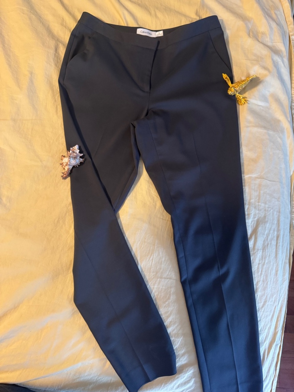 Calvin Klein Dark Gray Slim Trousers